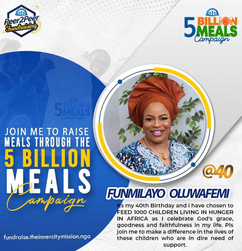 JOIN ME TO FEED 1000 CHILDREN LIVING IN HUNGER