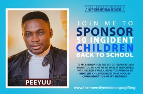 Join Me To Send 50 Indigent Children Back to School