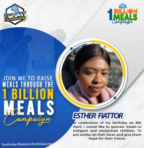 JOIN ME TO FEED 1,900 CHILDREN