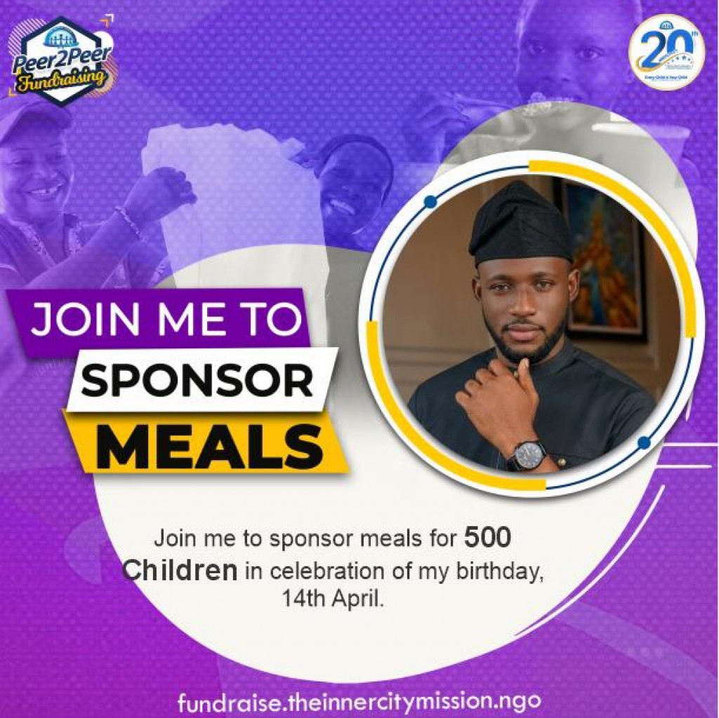 JOIN ME TO FEED 500 CHILDREN FOR MY BIRTHDAY