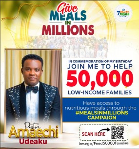 JOIN ME TO FEED 50,000 FAMILIES 