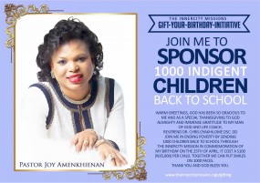 JOIN ME TO SEND 1000 CHILDREN BACK TO SCHOOL