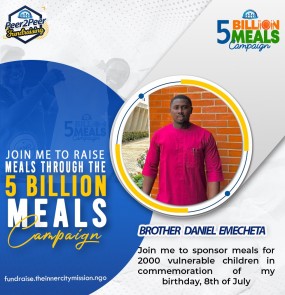 JOIN ME TO SAVE 2000 CHILDREN FROM HUNGER 