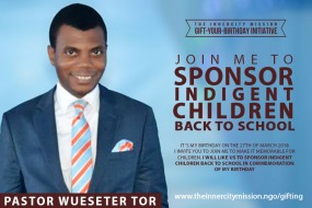 LET'S HELP TO SEND INDIGENT CHILDREN BACK TO SCHOOL