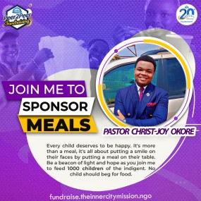 JOIN ME TO FEED 1000 INDIGENT CHILDREN 