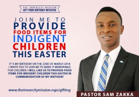 JOIN ME TO PROVIDE FOOD ITEMS FOR INDIGENT CHILDREN THIS EASTER