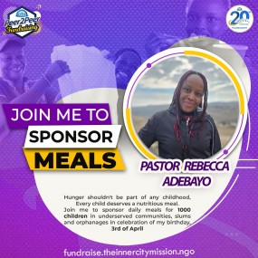 JOIN ME TO SPONSOR DAILY MEALS FOR 1000 CHILDREN