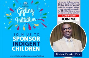 Join me to sponsor free meals for 25,000 indigent  children