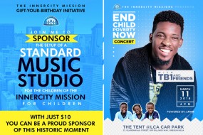 Join Me to setup a Standard Music Studio for the children of the Innercity Mission for Children