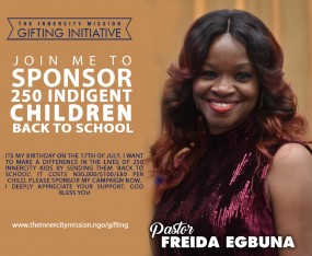 JOIN ME TO SEND 250 INDIGENT CHILDREN BACK TO SCHOOL