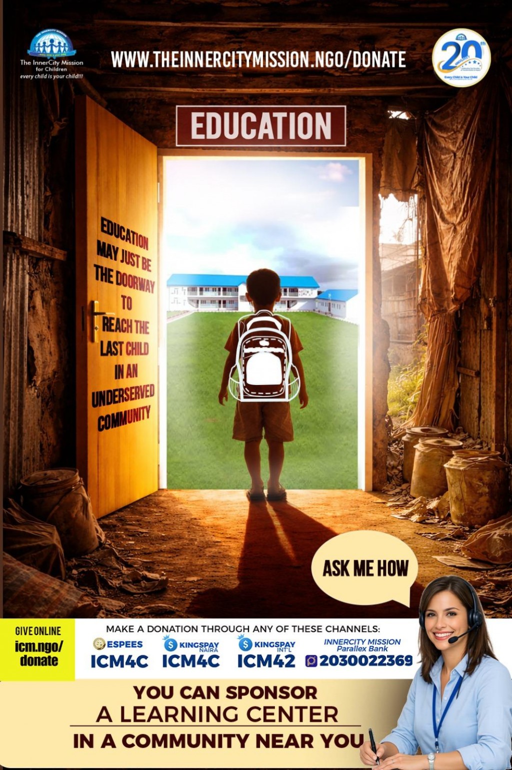 JOIN US TO BUILD LEARNING CENTER