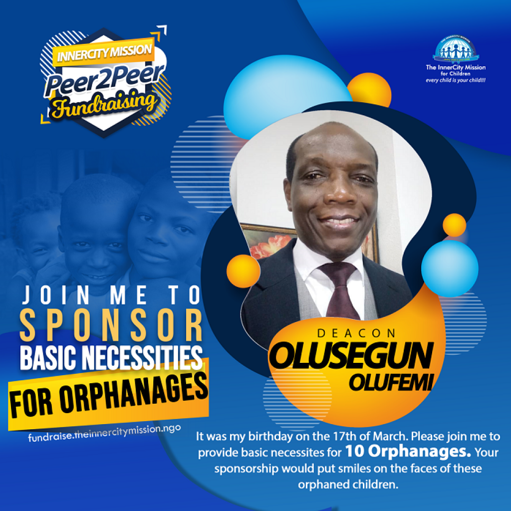 JOIN ME TO PROVIDE BASIC NECESSITIES FOR 10 ORPHANAGES 