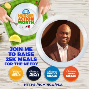 JOIN ME TO RAISE 25K MEALS TO FEED THE NEEDY