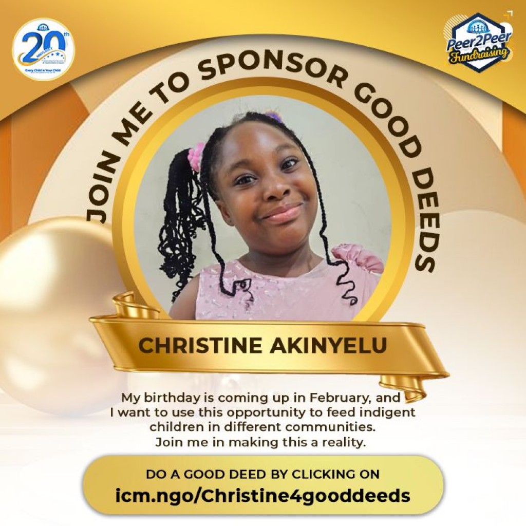 JOIN ME IN FEEDING CHILDREN FOR MY 8 YEARS BIRTHDAY 