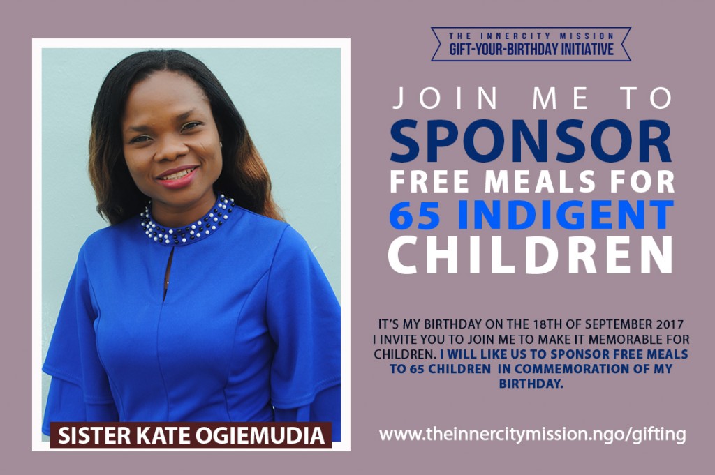 Join Me To Sponsor Free Meals For 65 Children