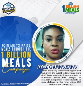 JOIN ME TO FEED NEEDY CHILDREN AND POOR FAMILIES