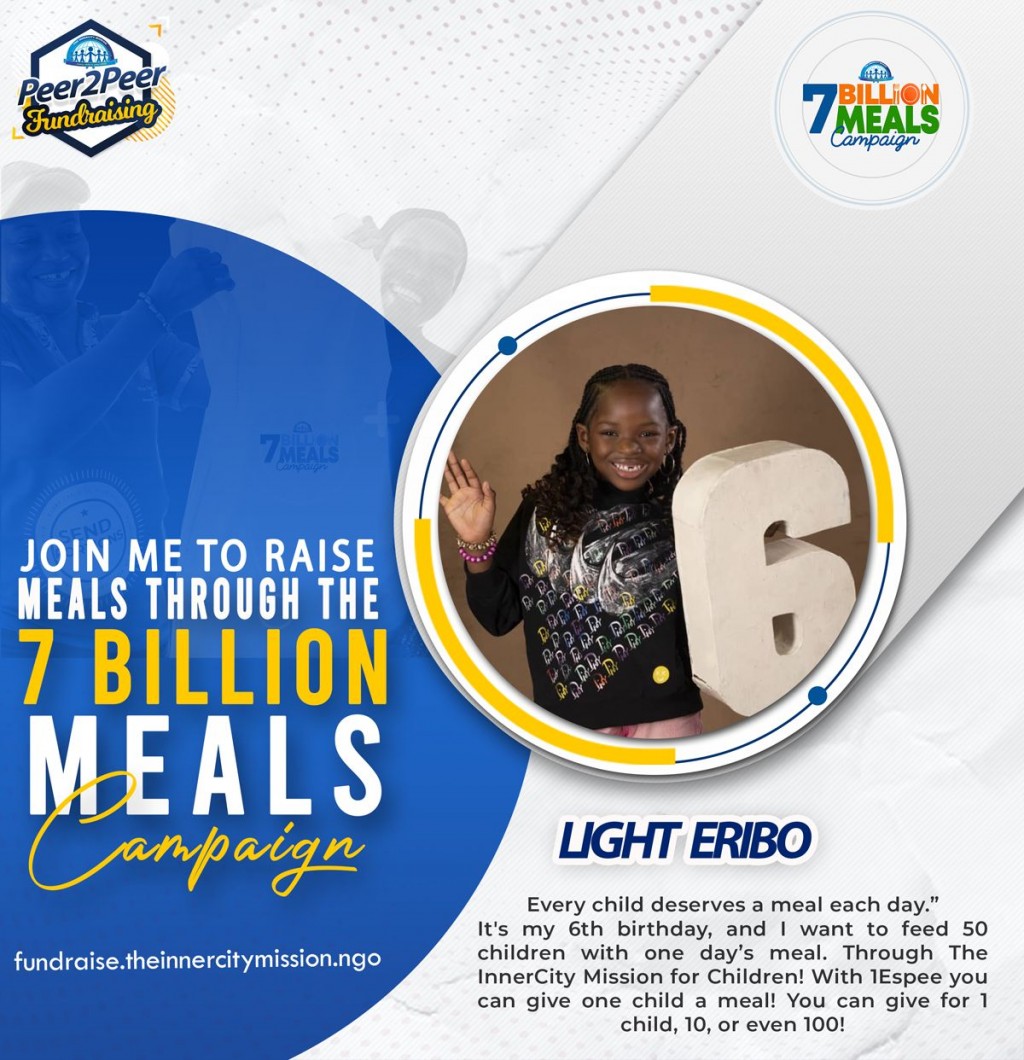 JOIN ME TO FEED 50 NEEDY CHILDREN AS I TURN 6