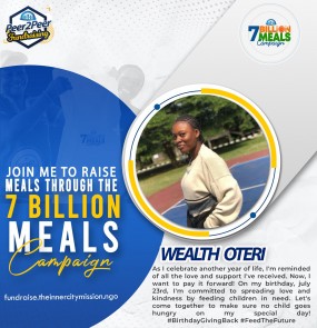 JOIN ME TO SPREAD JOY TO 100 NEEDY CHILDREN 