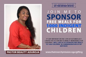 Join Me To Sponsor Free Meals For 1,000 Children
