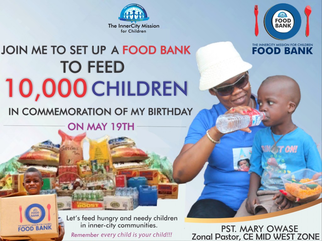 JOIN ME TO FEED 10,000 INDIGENT CHILDREN