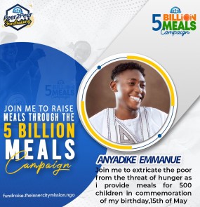 JOIN ME TO FEED 500 CHILDREN