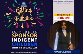 Join me to Sponsor Meals for Indigent Children on my Special Day 