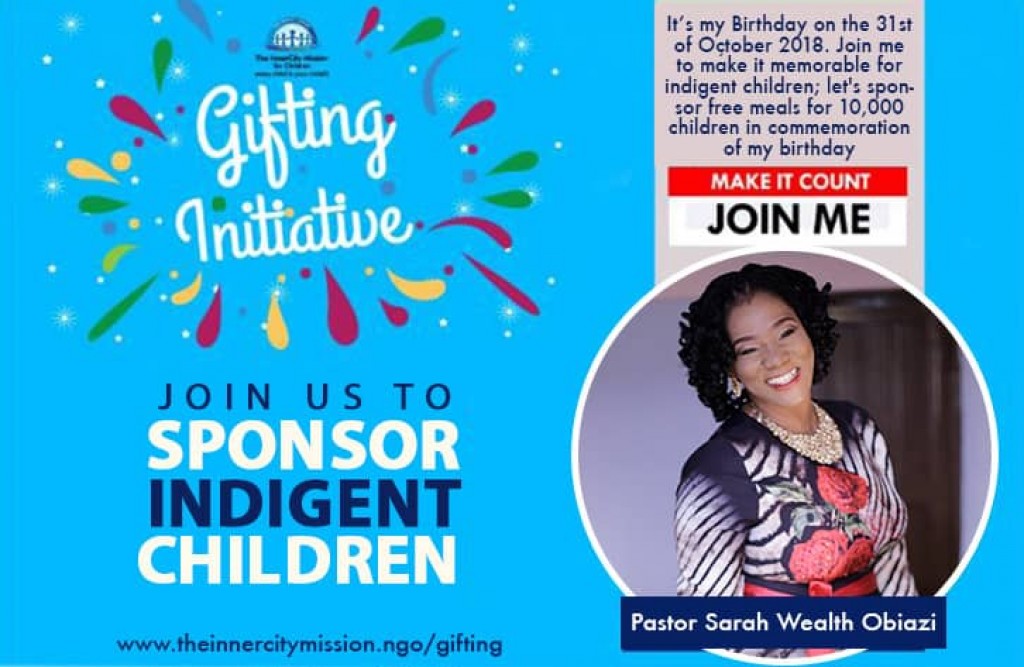 Join Me to Sponsor Meals for 10,000 lndigent Children