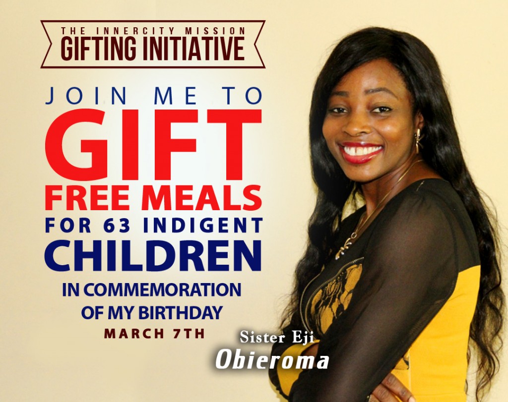 Join me to sponsor free meals for 63 indigent children