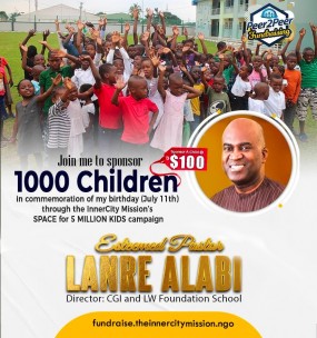 JOIN ME TO SEND CHILDREN BACK TO SCHOOL