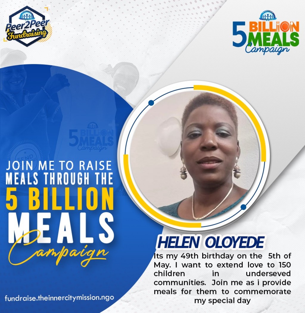 JOIN ME TO SPONSOR MEALS FOR 150 NEEDY CHILDREN 