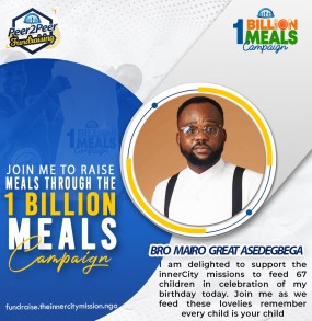 JOIN ME TO FEED FEED THE LESS PRIVILEGED CHILDREN 