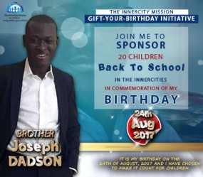 JOIN ME TO GIFT EDUCATION TO 20 INDIGENT CHILDREN