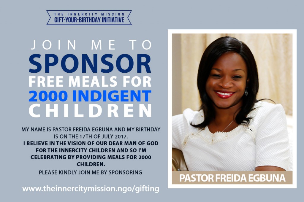 Join Me To Provide Free Meals For 2,000 Children