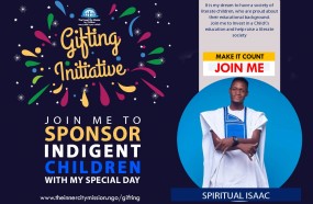 JOIN ME TO INVEST IN THE FUTURE OF 50 INDIGENT CHILDREN