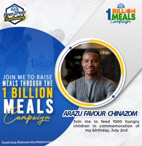 JOIN ME TO SPONSOR FREE MEALS FOR 1000 HUNGRY CHILDREN 