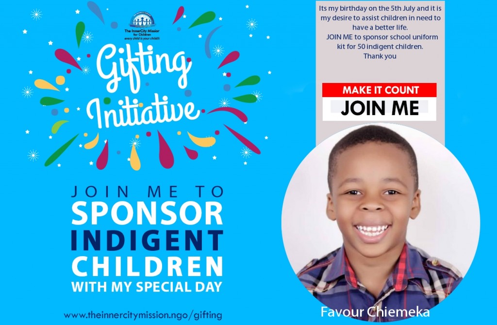 JOIN ME TO PROVIDE SCHOOL KITS FOR 50 INDIGENT CHILDREN