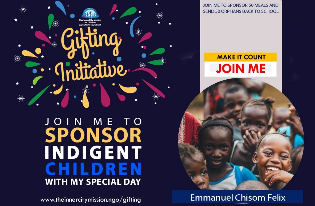 JOIN ME TO SPONSOR 50 MEALS AND SEND 50 ORPHANS BACK TO SCHOOL