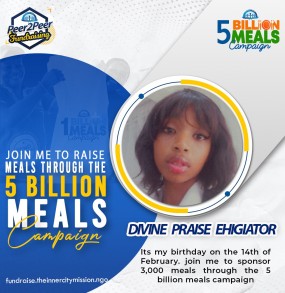 JOIN ME TO PROVIDE 3,000 MEALS 