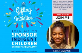 JOIN ME TOUCH LIVES OF INDIGENT CHILDREN 