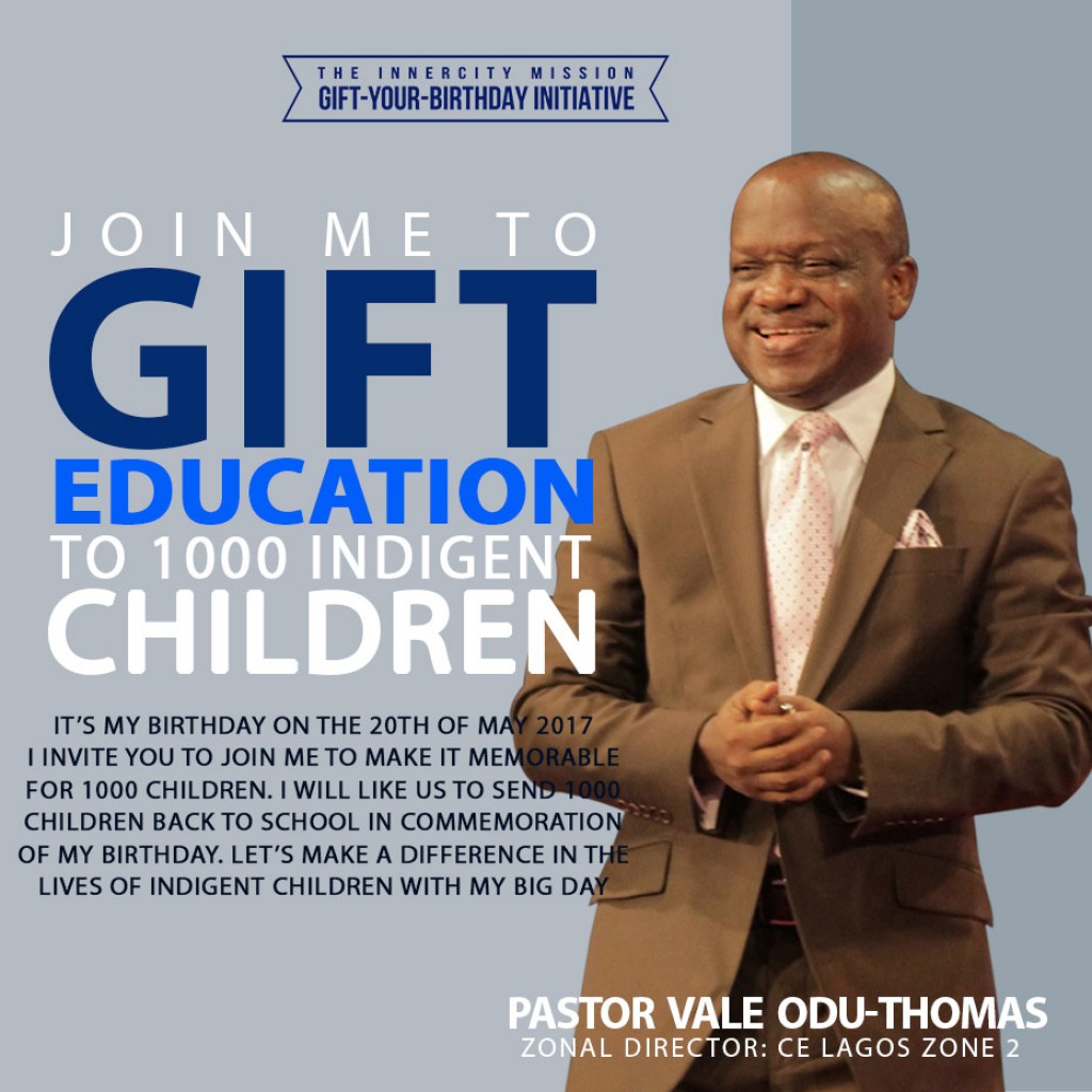 Let's Send 1000 Children Back to School with My birthday
