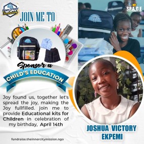 JOIN ME SPONSOR A CHILD'S EDUCATION