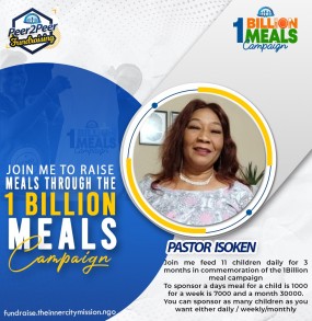 JOIN THE 1 BLIION MEAL CAMPAIGN TO FEED THE HUNGRY